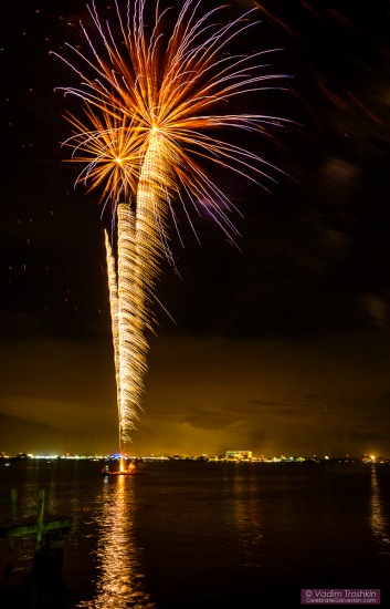 June 27, 2015. #Galveston Fireworks
