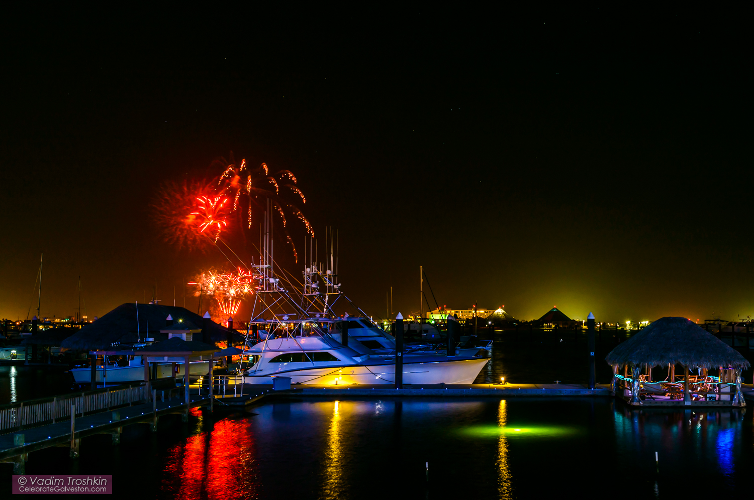 July 10, 2015. #Galveston Fireworks 